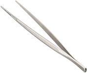 Mercer Culinary 18-8 Stainless Steel Precision Tongs, Straight Tip, 9-3/8-Inch