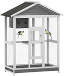 PawHut 64.5" Wooden Bird Cage Aviar