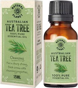 Natural Planet Australian Tea Tree Essential Oil 15ML Size Natural 100% Pure & Undiluted Skin, Therapeutic Grade, Hair, Face & Nails Therapeutic Cruelty Free