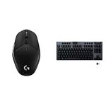 Logitech G303 Shroud Edition Wireless Gaming Mouse Black & 915 LIGHTSPEED TKL Tenkeyless Wireless Mechanical Gaming Keyboard with low profile GL-Tactile key switches, Black