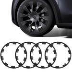 LIROPAU for Tesla Model Y 20 Inch Wheel Rim Protector All-in-one Wheel Rim Protector ABS Rim Hubcaps Cover Protection Accessories, Guard Scratch Curb Rash, Wheel Edge Trim Set of 4 (Model Y)