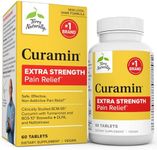 Terry Naturally Curamin Extra Strength - 60 Tablets - Non-Addictive Pain Relief Supplement with Curcumin from Turmeric, Boswellia & DLPA - Non-GMO, Vegan, Gluten Free - 20 Servings