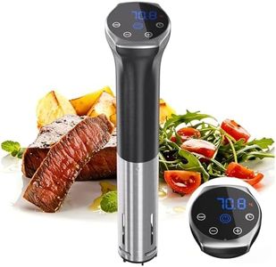 1100W Sous Vide Machine Upgraded Sous Vide Cooker Ultra-Quiet Precision Immersion Circulator with Touch Control & Digital Timer, IPX7 Waterproof Sous Vide Cooker for Home Chefs