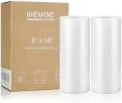 Wevac Vacuum Sealer Bags 8x50 Rolls