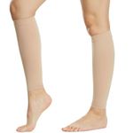 beister 1 Pair Compression Calf Sleeves (20-30mmHg), Perfect Calf Compression Socks for Running, Shin Splint, Medical, Calf Pain Relief, Air Travel, Nursing, Cycling