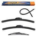 AERO Wipers Replacement for Kia Telluride 2024-2019 Sedona 2021-2015, 26"+18" Front + 13" Rear, Premium All-Season Windshield Wiper Blades with Extra Squeegee Refills + 1-Year Warranty (Set of 3)