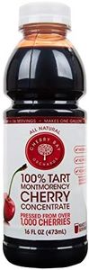 Cherry Bay Orchards Tart Cherry Concentrate - All Natural Juice to Promote Healthy Sleep, 16oz Bottle - Gluten Free, Natural Antioxidants, No Added Sugar or Preservatives