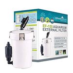 allpondsolutions EF-150 Aquarium External Fish Tank Water Filter for Coldwater, or Tropical Aquariums, for Tanks Up to 150 Litres – Includes Filter Media, hose and Spray Bar - Full Kit.