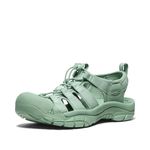 KEEN Women's Newport H2 Closed Toe Water Sandals, Monochrome/Granite Green, 8