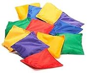 Prextex Small Bean Bags Set - 16 Colorful Beanbags for Kids Throwing & Toss Games - Perfect for Parties, Outdoor Fun, Soft Play Equipment for Toddlers, and Stocking Fillers