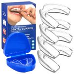 4 Pack Anti Grinding Mouth Guard for Sleeping at Night, Sleep Mouth Guard, Reusable Mouth Guards Grinding Teeth