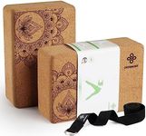 Overmont Cork Yoga Blocks 2 pack wi