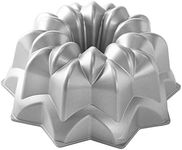 Nordic Ware Vintage Star Bundt Pan, Festive Aluminium Bundt Tin, Silver