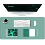 K KNODEL Large Desk Mat, Office Desk Pad, Computer Desk Mat, Laptop Mat for Desk, Desk Protecor Mat, Desktop Mat, Desk Writing Pad, Desk Blotter Pad, Desk Cover Mat (31.5"x15.7", Green)