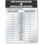 SmartSignÃ‚Fire Extinguisher Inspection Record - Year 2019 to 2022" Tags | 3" x 2.25" Aluminum Pack of 10