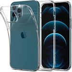 SPIGEN Liquid Crystal Case Designed for Apple iPhone 12/12 Pro (2020) [6.1-inch] Exact Fit Slim Soft Cover - Clear