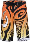 unitop Men's Board Shorts Quick Dry Beach Shorts Orange 36