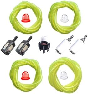 hiSpkNix Fuel Line Kit with Primer Bulb & Filters Compatible with Husqvarna Poulan Craftsman Homelite 2-Cycle Engines - Fits Chainsaw Trimmer Blower Models 530095646