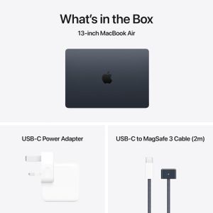 Apple MacBook Air 13-inch Laptop – M4, 16GB RAM, 256GB, Midnight
