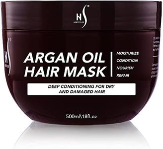 Herstyler Argan Oil Hair Mask - Hair Mask For Dry Damaged Hair and Growth - Deep Conditioning Argan Oil Har Mask - Curly Hair Mask for Limp Dull Hair - Anti-Frizz Hair Mask