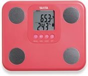 TANITA BC-730 Lightweight Compact Innerscan Body Analysis Scales Easy to Read Display 9 Measurements Pink