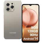 DOOGEE Mobile Phones, N55 Android 14 Phone(2024), 128GB ROM/1TB TF, 5150mAh, 90Hz 6.56" HD+ Waterdrop Screen, Octa Core, 13MP Main Camera, 4G Dual SIM Free Unlocked, OTG - Black