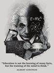 Palace Learning Albert Einstein Poster - Inspirational and Motivational Quote (18 x 24, Laminated)