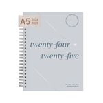 Riley's Planner 2024-2025 Academic Year, 18-Month Serif Weekly Planner - Classic Weekly & Monthly Agenda Planner, Durable Cover, Notes Pages, Twin-Wire Binding (21 x 15 cm, Light Blue)