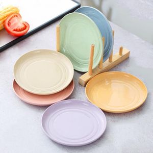 Nufaltruism Wheat Straw Plates Lightweight Unbreakable Dinner Dishes Plates Set Dishwasher & Microwave Safe (Small 6 Pack 5.9')