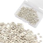 AIEX 4 Grams (About 400 pcs) Silver Solder Flux for Jewelry, 2x2mm Precut Silver Solder Chips Ultra Tiny Medium Density Easy Soldering for Jewelry Repair & Making (M Solder, 1360°F)