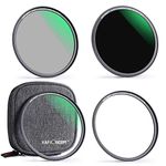 K&F Concept 77mm Magnetic Lens Filter Kit - UV CPL ND1000 Magnetic Adapter Ring Optical Glass Camera Filter Pouch Quick Swap System (Nano-X Series)