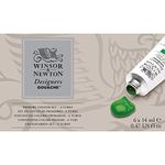 Winsor & Newton Designers' Gouache Primary Color 6-Tube Paint Set, 14ml