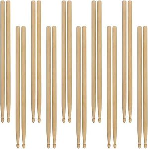 MUKLEI 48 Pieces 24 Pairs 5A Drumsticks, Wood Tip Drum Sticks Maple Wooden Drum Sticks Drum Set, Percussion Accessories for Drummer or Beginner