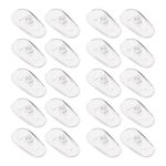 SG Store 10 Pairs Eyeglasses Nose Pads Silicone Oval D-Shaped 7x14mm Nose Pads Compatible with Tom Ford Eyeglasses/Sunglasses Screw-in/Snap-in