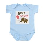 CafePress Little Cousin Mod Elephant Body Suit Cute Infant Bodysuit Baby Romper