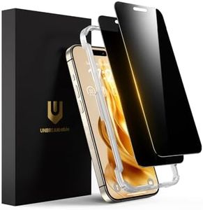 UNBREAKcable Privacy Screen Protector for iPhone 16 Pro Max, Full Coverage Shatterproof Tempered Glass [True 28°Anti Spy] [9H Hardness] [Installation Frame] Private Protector for iPhone 6.9"-2 Pack