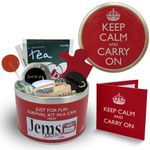 Keep Calm & Carry On Survival Kit In A Can. Humorous Funny Unique Birthday, Retirement, Christmas, New Year Novelty Present & Card Gift Set For A Teacher Mum Mate Son Daughter Parent Grandad