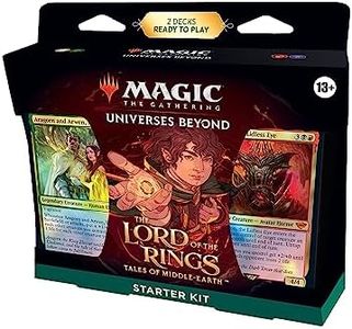 Magic: The Gathering Lord of The Rings Starter Kit - 2 Ready-to-Play Decks, 2 Online Codes, Ages 13+, 2 Players