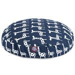 Majestic Pet Stretch Navy Blue Large Round Pet Bed