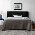 LUCID Mid Rise Upholstered Square Channeled Adjustable Height Headboard