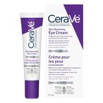 CeraVe Skin Renewing Eye Cream, Under Eye Cream with Caffeine, Peptides, & Hyaluronic Acid, Reduce Appearance of Fine Lines. Fragrance-Free & Ophthalmologist Tested, 15 mL