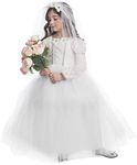 Dress Up America Bride Costume for Girls - Princess Wedding Gown - Bridal Dress and Veil Dress Up Set for Kids