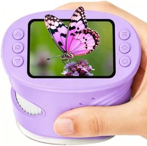 4K 1000X Handheld Digital Microscope for Kids with 2.0" IPS Screen, STEM Toys Birthday Gifts for Girls Boys Child with 200–1000X Magnification, Science Kits for Kids Age 8-12(Purple)