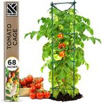 K-Brands Tomato Cage – Premium Tomato Plant Stakes Support Cages Trellis for Garden and Pots (Upto 68 Inches Tall)