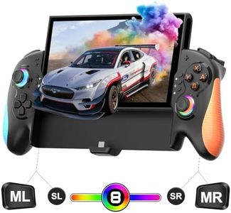 Saitake Switch 2 Controller, Ergonomically Designed Replacement for Switch 2 Pro Controller with 9-Axis Gyro, Native C-Key Chat Function,6 Game Card Slots,RGB Lighting, Turbo, Macros and Other Features
