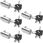 LANIAKEA 5 PCS Vending Machine Lock with Tubular Keyway Keyed Alike for Coke Soda Pepsi Snack Candy Gumball Machine