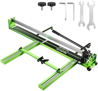 Sakerplus 47" Manual Tile Cutter, Professional 1.4" Cutting Capacity Tile Cutter with Laser Guide, Tile Cutting Hand Tool with Anti-Slip Base for Precision Porcelain and Ceramic Tile Cutting (47 inch)