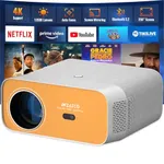 WZATCO Yuva Ultra, Ultra Bright 13500 Lumens, Native 1080P Fully Automatic, Android TV Projector for Home, 300" Screen | ARC | 4D Keystone with Netflix, Prime etc | WiFi 6 & BT