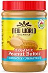 New World Foods Peanut Butter, Crunchy Unsalted Organic, 1Kg