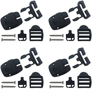 4 Set Spa Hot Tub Cover Broken Latch Repair Kit have Slot - Replace Latches Clip Lock with Keys and Hardwares